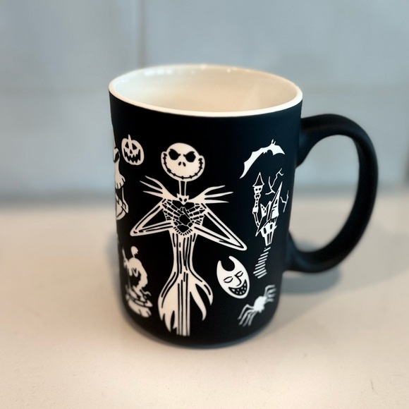 Disney Other - Matte Black Soft Touch Nightmare Before Christmas Jack Skellington Mug NEW